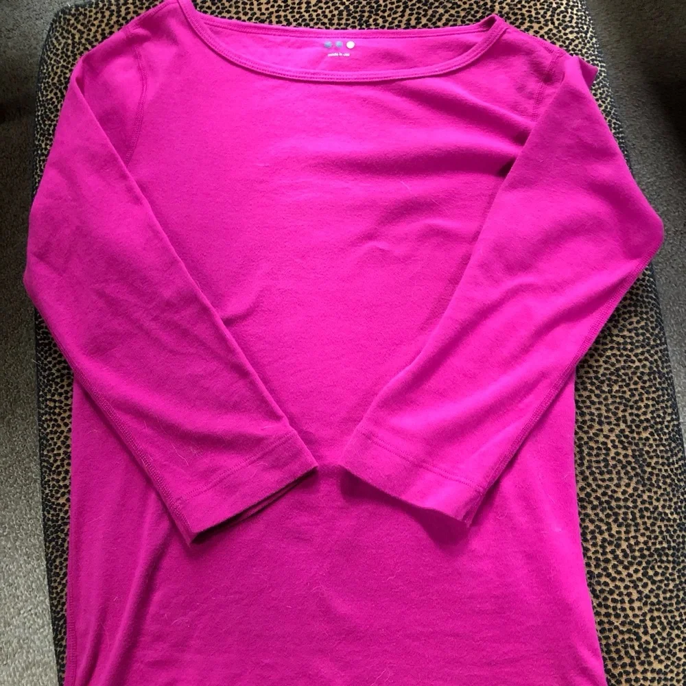 NWOT Gorgeous British boat neck T shirt, from 3 Dots! - Picture 11 of 11